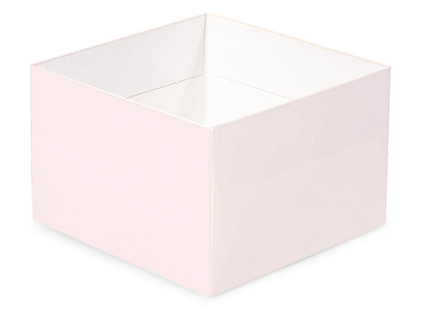 Matte Blush Pink Box Base, 6x6x4", 25 Pack