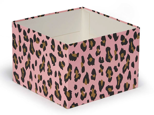 Lipstick Leopard Box Base, 6x6x4", 25 Pack