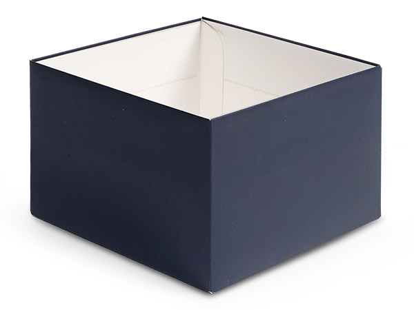 Matte Navy Blue Box Base, 6x6x4", 25 Pack