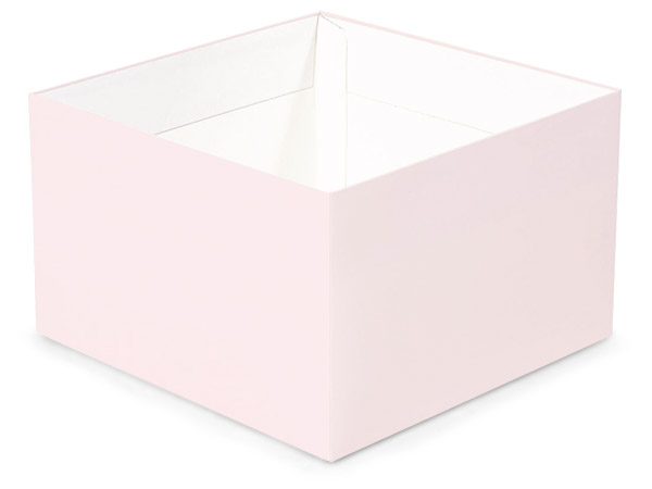 Matte Blush Pink Box Base, 8x8x5", 25 Pack