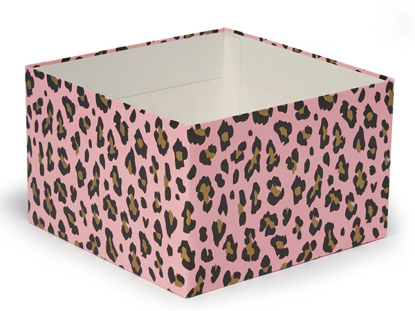 Lipstick Leopard Box Base, 8x8x5", 25 Pack