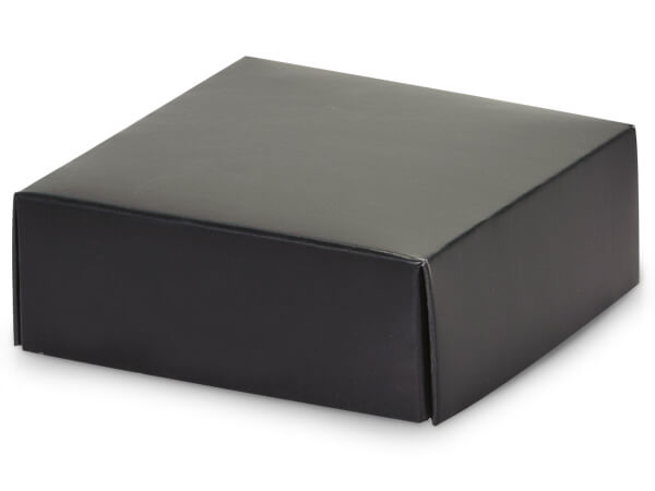 Matte Black Box Lid, 4x4x1.5", 25 Pack