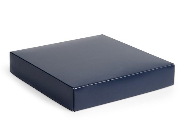 Matte Navy Blue Box Lid, 8x8x1.5", 25 Pack