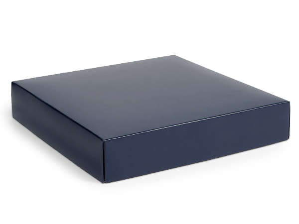 Matte Navy Blue Box Lid, 10x10x2", 25 Pack