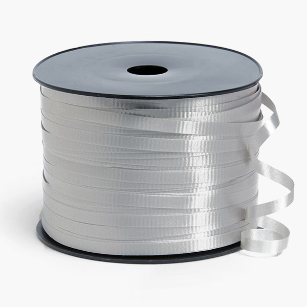 Silver Curling Ribbon 3/16" x350 Yards