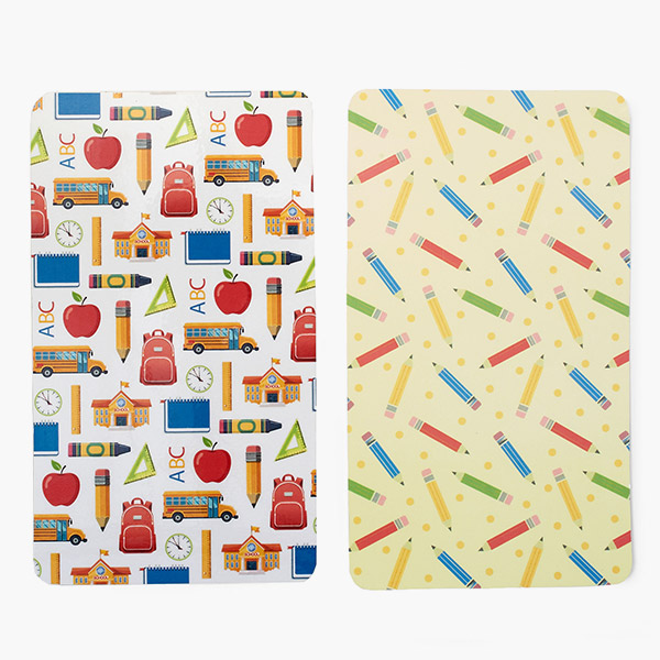 Back To School Cookie Backer Cards, 3.75x6.5", 25 Pk