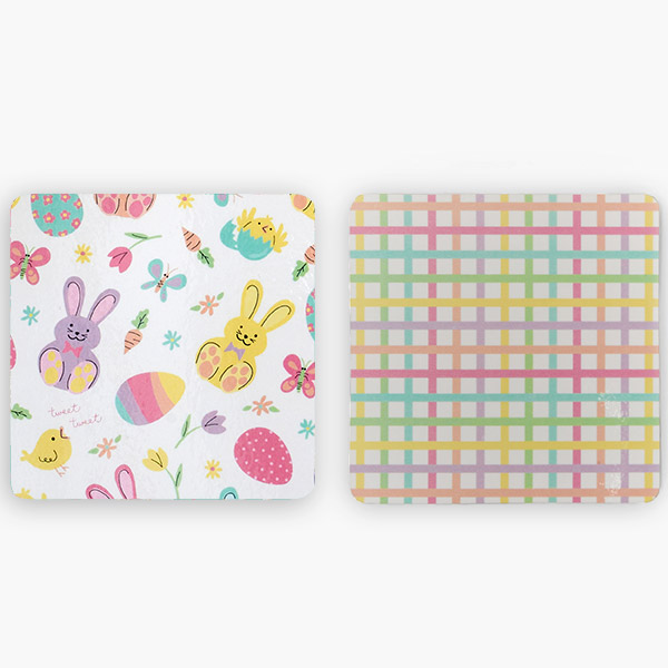 Easter Tweets Cookie Backer Cards, 4.375x4.375", 25 Pk