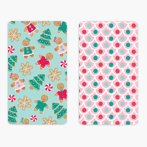 Gingerbread Cookie Backer Cards, 3.75 x 6.5", 25 Pk