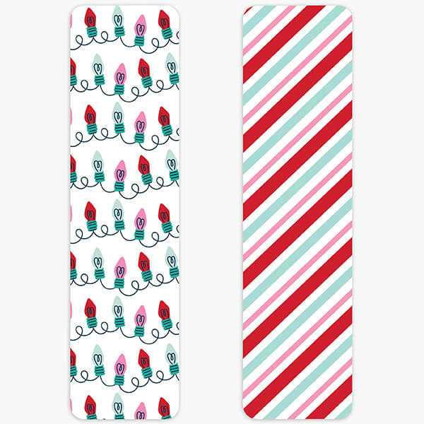 Holiday Lights Cookie Backer Cards, 2 x 7.5", 25 Pk