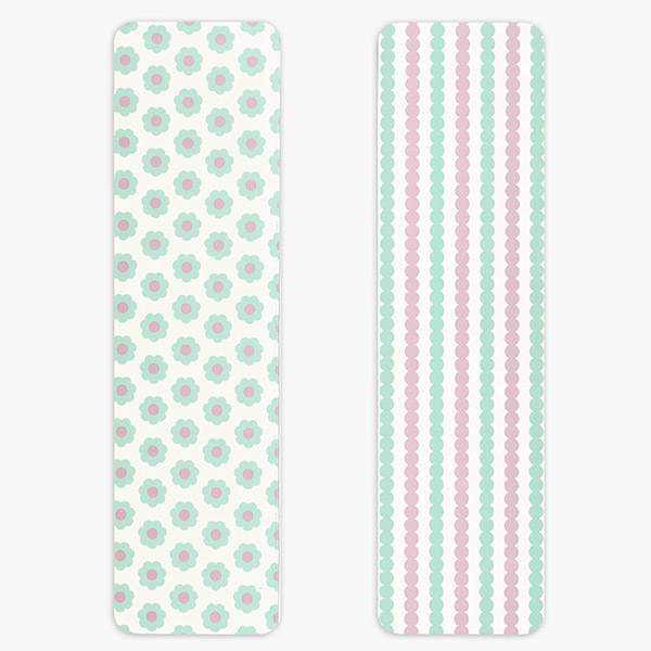 Pastel Floral Cookie Backer Cards, 2.625x9.5", 25 Pk