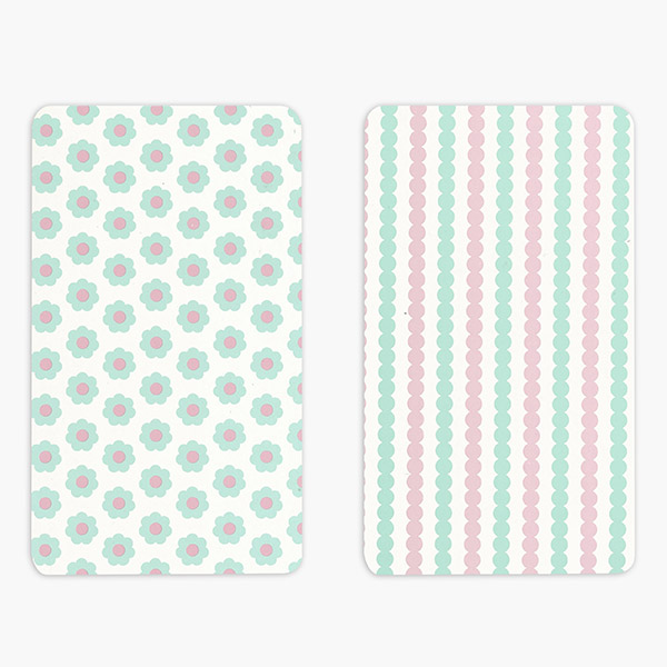 Pastel Floral Cookie Backer Cards, 3.75x6.5", 25 Pk