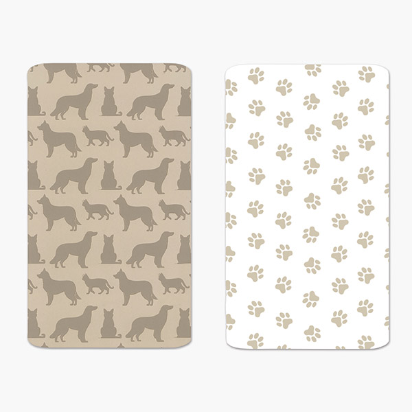 Pet Silhouette Cookie Backer Cards, 3.75x6.5", 25 Pk