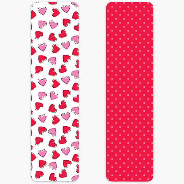 Scattered Hearts Cookie Backer Cards, 2 x 7.5", 25 Pk