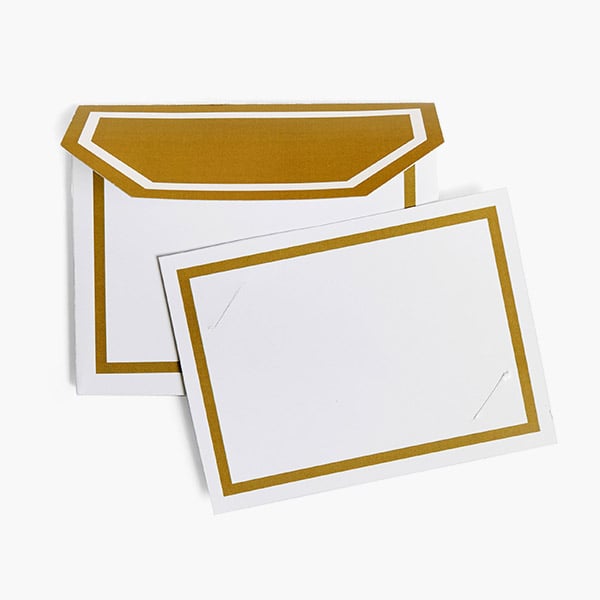 Gold Luxe Gloss Gift Card Holders 4.5 X 3.5 X 3/8", 12 Pack