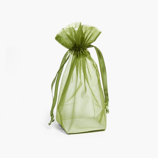 *Olive Square Gusseted Sheer Bag, 2.75x2.75x8", 10 Pack