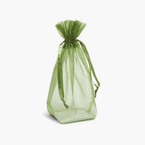 *Olive Square Gusseted Sheer Bag, 3x3x9", 10 Pack