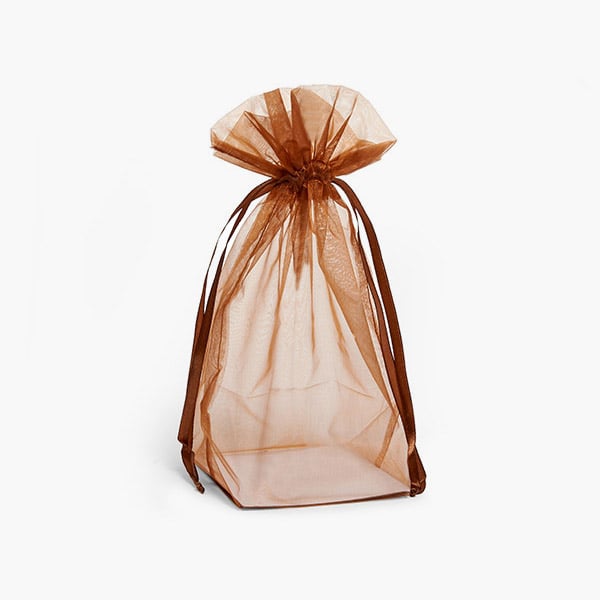 *Copper Square Gusseted Sheer Bag, 4x4x10", 10 Pack