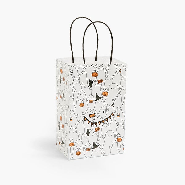 Ghost Party Paper Gift Bags Rose 5.25x3.25x8.25", 100 Pack