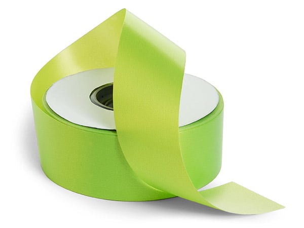 Chartreuse Glossy Poly Ribbon, 1-3/8" x 54 Yards