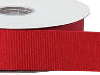 LaRibbons and Crafts 2¼ 20yds Premium Textured Grosgrain Ribbon Hot Red