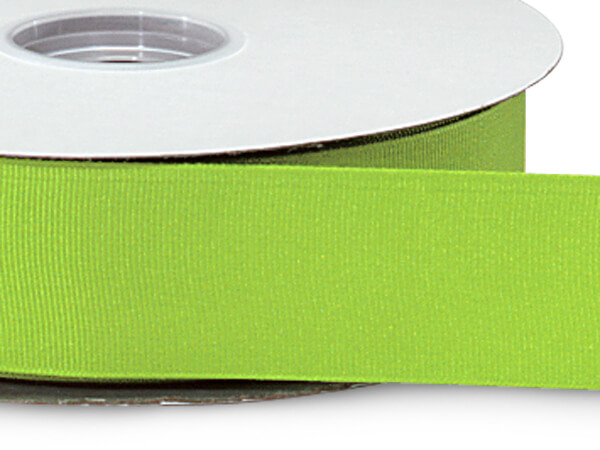 Apple Green Texture 3/8 Inch x 100 Yards Grosgrain Ribbon - Order Now!