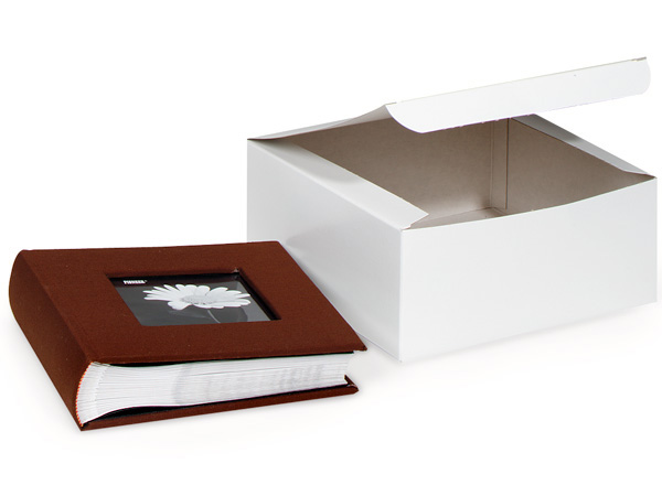 White Gift Boxes 8 x 8 x 3 1/2 100/Case