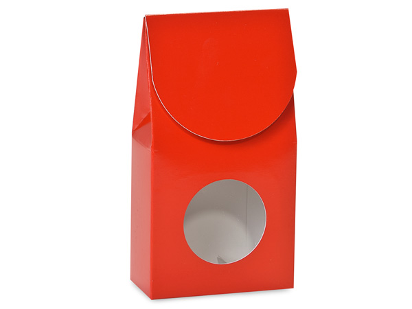Red Gourmet Window Box, Small 3.5x1.75x6.5", 6 Pack