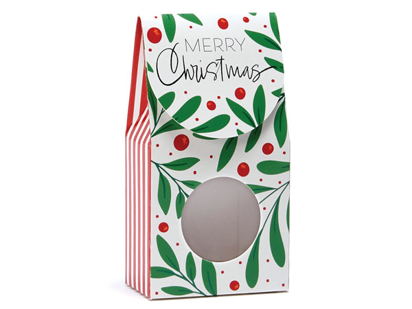 Wintergreen Christmas Gourmet Window Box, 3.5x1.75x6.5", 6 Pack