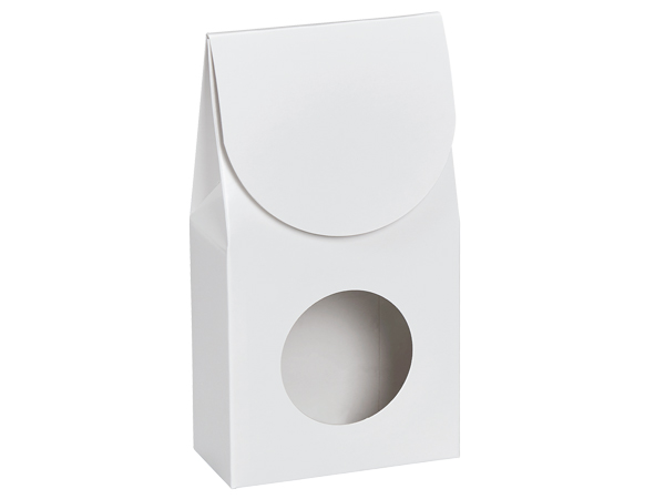 White Gourmet Window Box, Small 3.5x1.75x6.5", 6 Pack