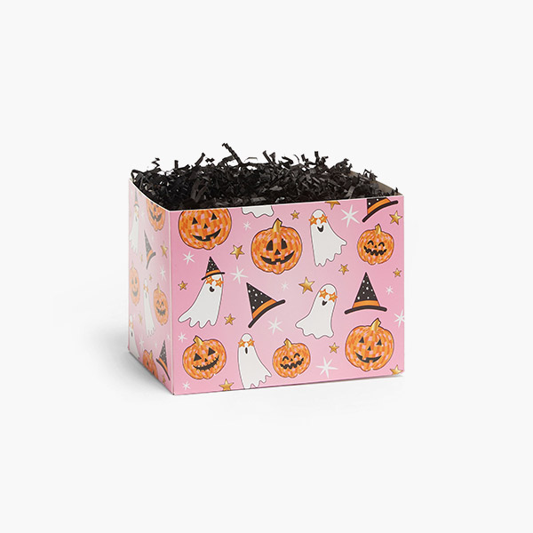 Halloween Disco Party Basket Box, Small 6.75x4x5", 6 Pack