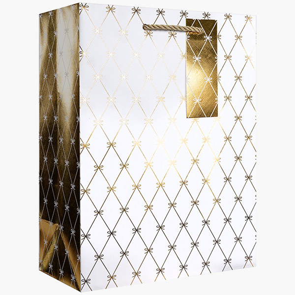 Beautiful Bows Large Gift Bags, 10" w x 12.5" h x 5" d, 60 pack