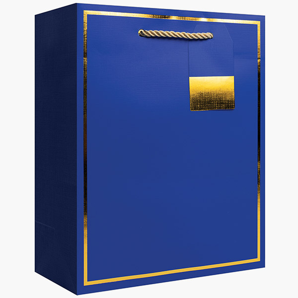 Royal Gold Frame Medium Gift Bags, 8" w x 10" h x 4" d, 60 pack