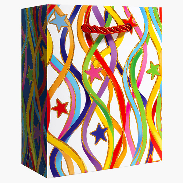 Celebration Streamers Tiny Gift, 4" w x 5" h x 2" d, 60 pack