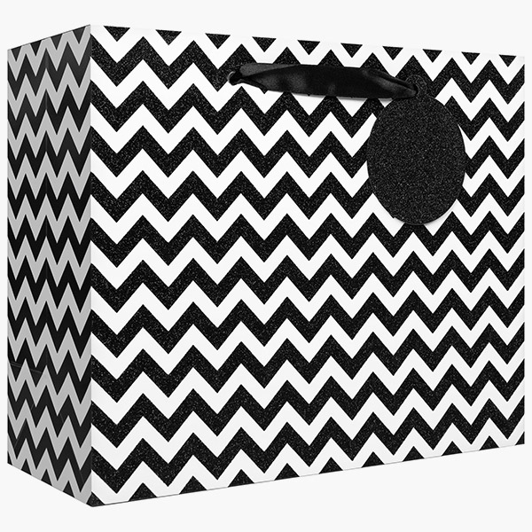 Sophisticate Large Gift Bags, 12.5" w x 10" h x 5" d, 60 pack