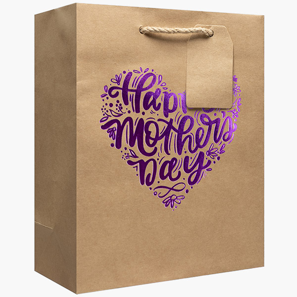Happy Mother's Day Med Gift Bags, 8" w x 10" h x 4" d, 60 pack