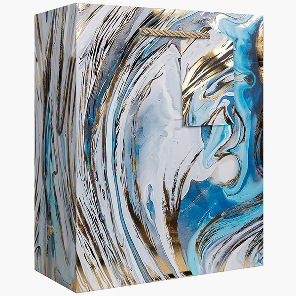 Marbleized Magic Medium Gift Bags, 8" w x 10" h x 4" d, 60 pack