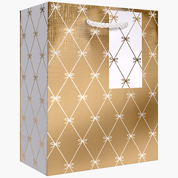 Beautiful Bows G Small Gift Bags, 6" w x 7.5" h x 3" d, 60 pack