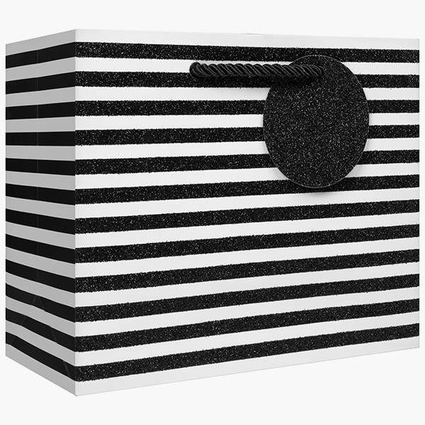 Sophisticate Small Gift Bags, 7.5" w x 6" h x 3" d, 60 pack