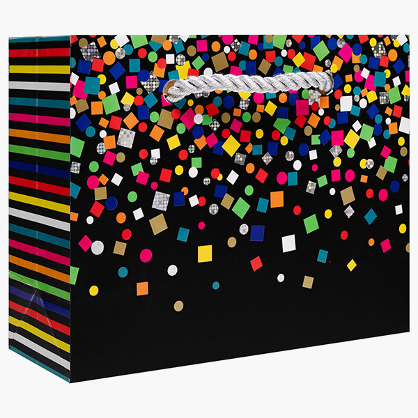 Party Popper Tiny Gift Bags, 5" w x 4" h x 2" d, 60 pack