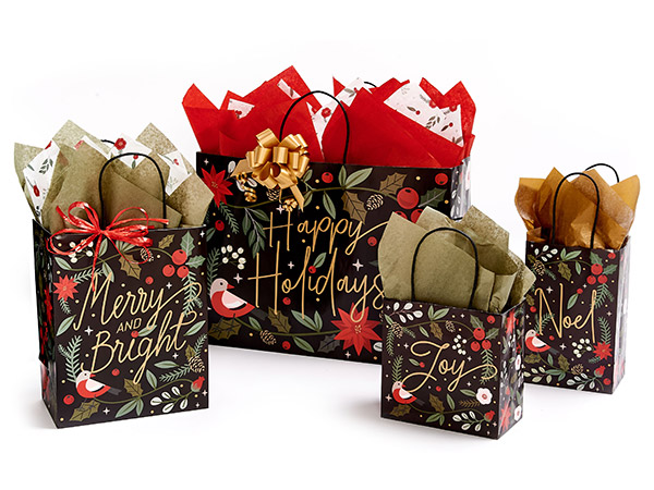 Holiday Botanicals Paper Gift Bags