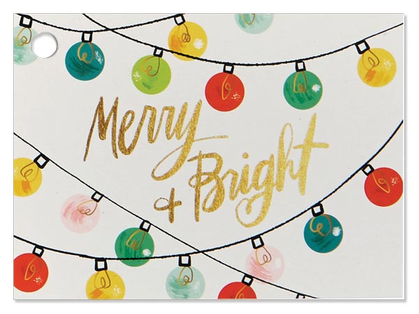 Holiday Lights Theme Gift Card, 3.75x2.75", 6 Pack