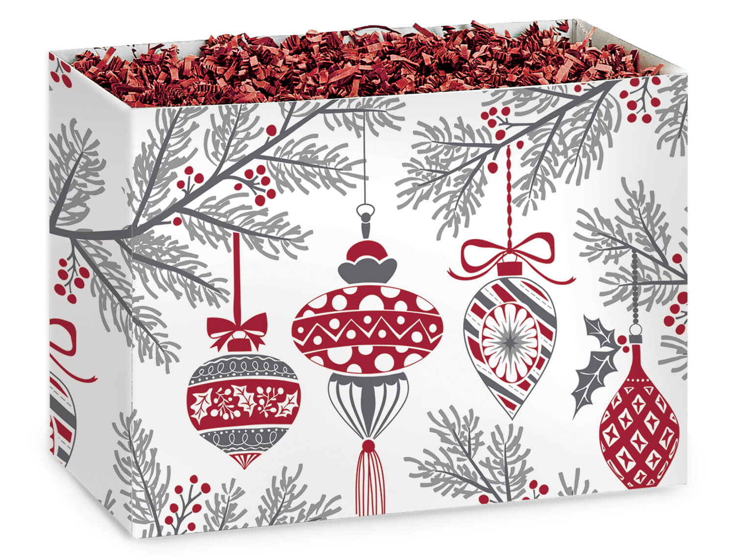 Heirloom Ornaments Basket Box, Large 10.25x6x7.5", 6 Pack