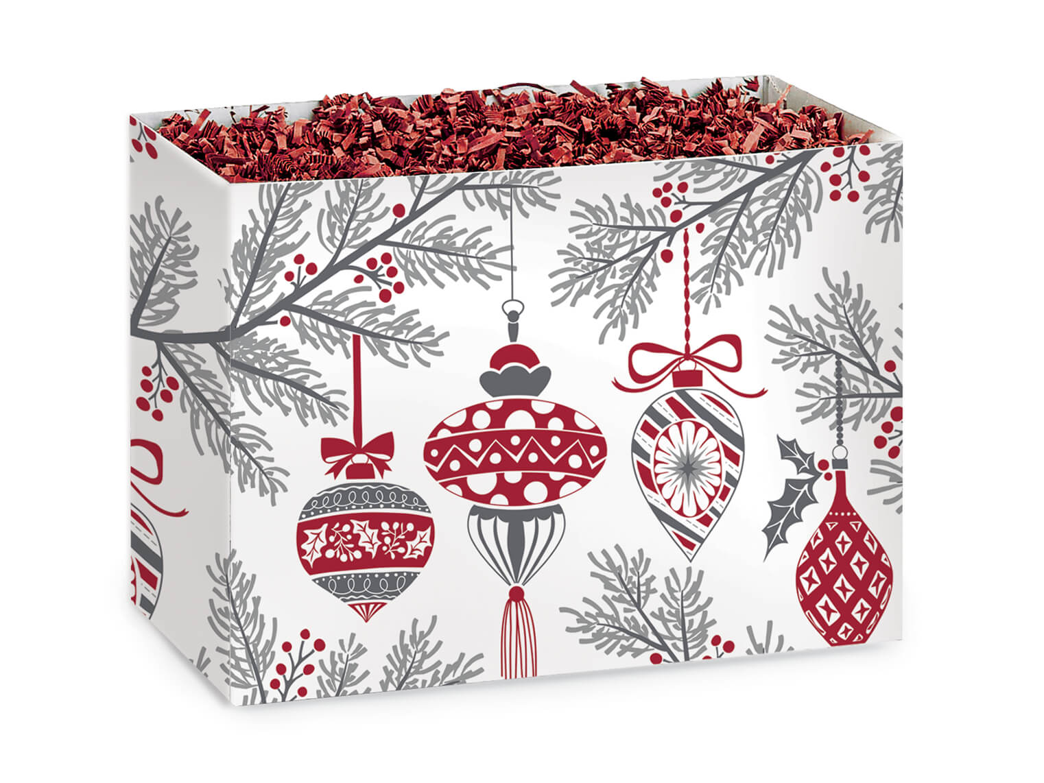 Heirloom Ornaments Basket Box, Small 6.75x4x5", 6 Pack