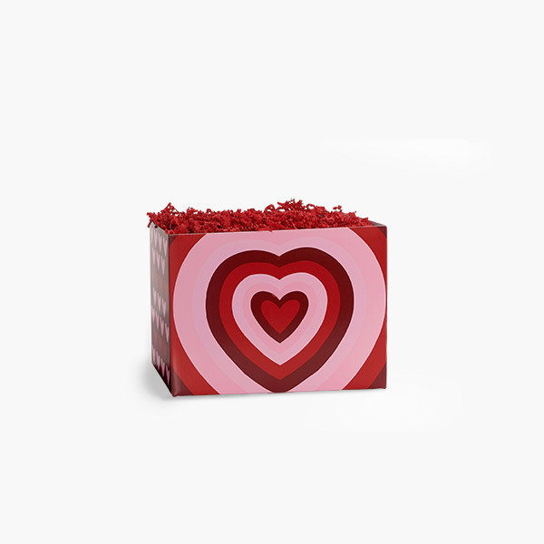 Heart Throb Basket Box Small 6.75x4x5", 6 Pack