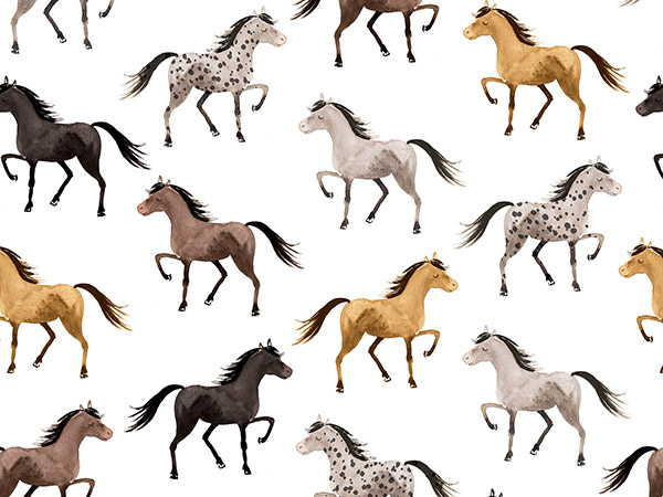Horsing Around Wrapping Paper, 30"x833', Full Ream Roll