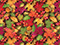 Autumn Leaves Gift Wrap, 30"x417', Half Ream Roll-thumbnail
