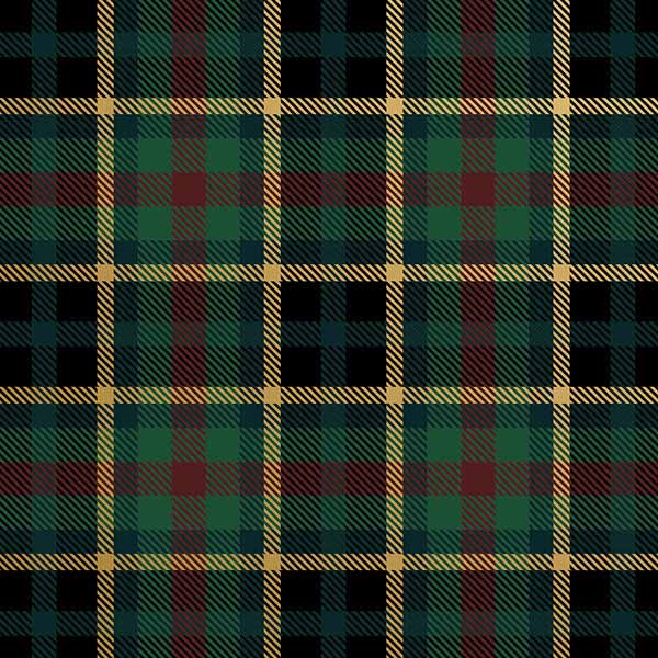 Hunter Navy Plaid Gift Wrap, 30"x833', Full Ream Roll