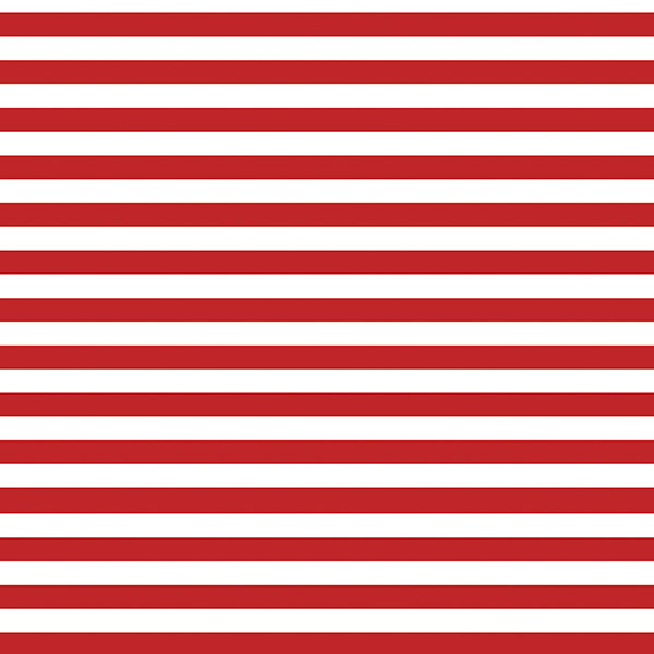 Red & White Stripe Gift Wrap, 24"x208', Quarter Ream Roll