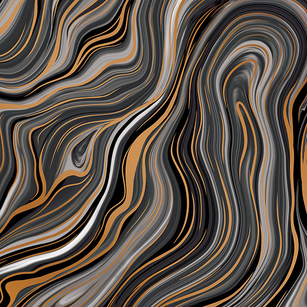 Marbleized Black Wrapping Paper, 30"x208', Quarter Ream Roll