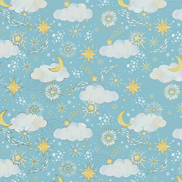 Twinkle Stars Wrapping Paper, 24"x833', Full Ream Roll